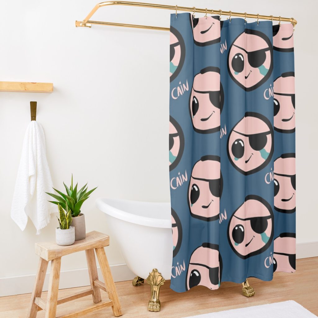 Cain - The Binding Of Isaac Shower Curtain Official The Binding Of Issac Merch