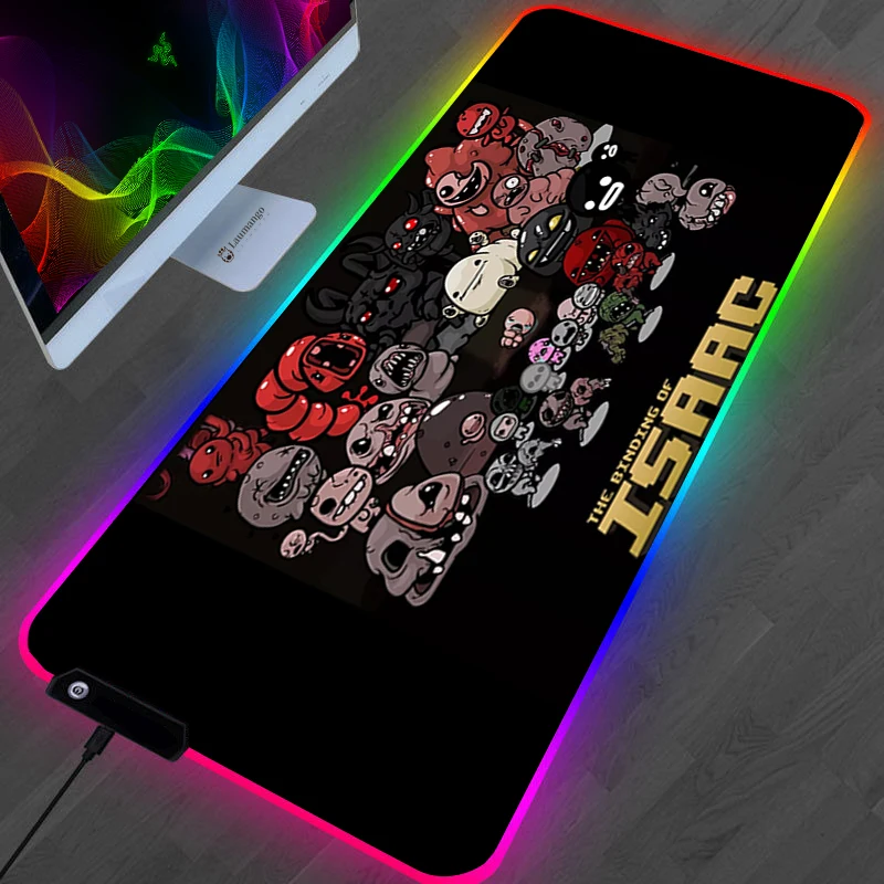 The Binding Of Isaac Mouse Pad Anime Kawaii Gaming Accessories Large Gamer XL Mause Carpet PC 13 - The Binding Of Issac Store