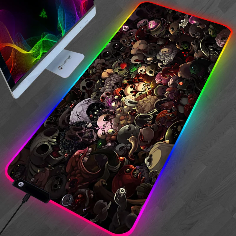 The Binding Of Isaac Mouse Pad Anime Kawaii Gaming Accessories Large Gamer XL Mause Carpet PC 14 - The Binding Of Issac Store