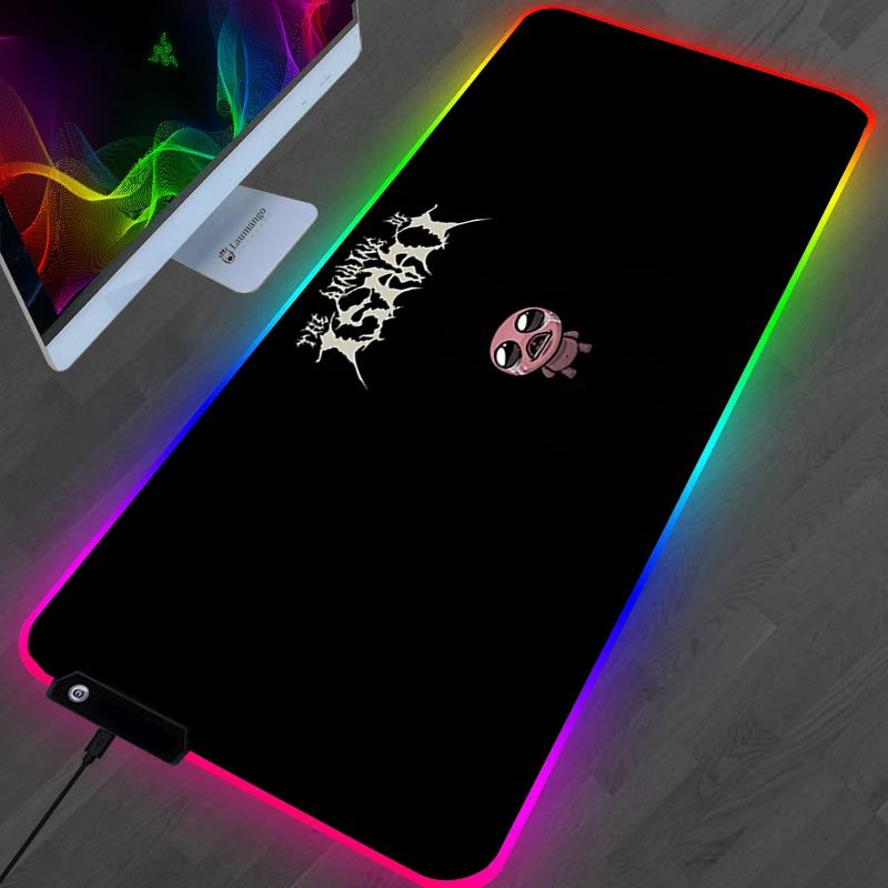 The Binding Of Isaac Mouse Pad Anime Kawaii Gaming Accessories Large Gamer XL Mause Carpet PC 16 - The Binding Of Issac Store