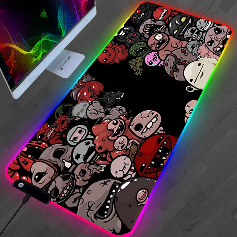 The Binding Of Isaac Mouse Pad Anime Kawaii Gaming Accessories Large Gamer XL Mause Carpet PC 17 - The Binding Of Issac Store