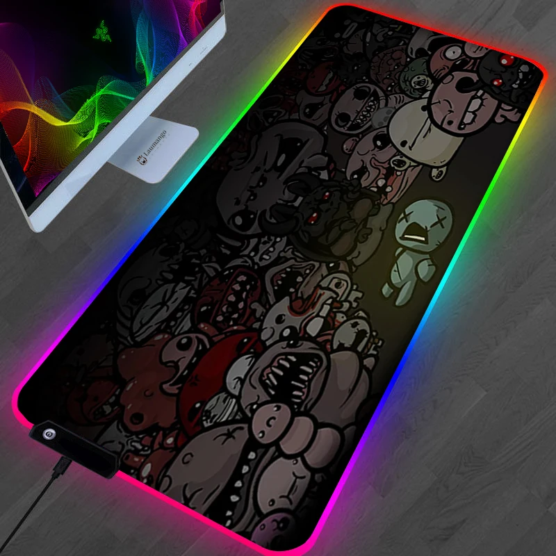 The Binding Of Isaac Mouse Pad Anime Kawaii Gaming Accessories Large Gamer XL Mause Carpet PC 19 - The Binding Of Issac Store