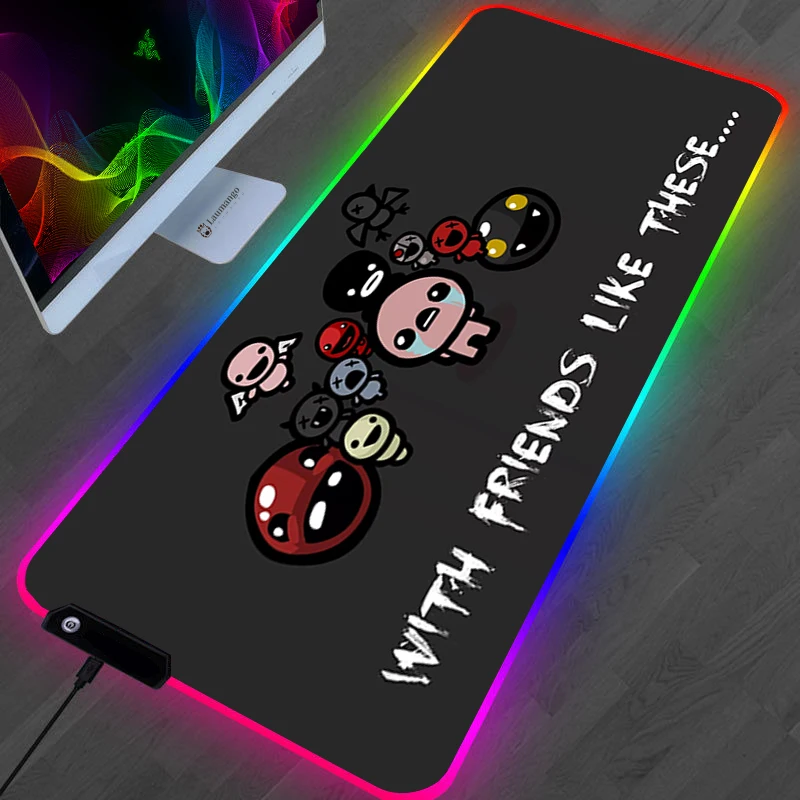 The Binding Of Isaac Mouse Pad Anime Kawaii Gaming Accessories Large Gamer XL Mause Carpet PC 20 - The Binding Of Issac Store