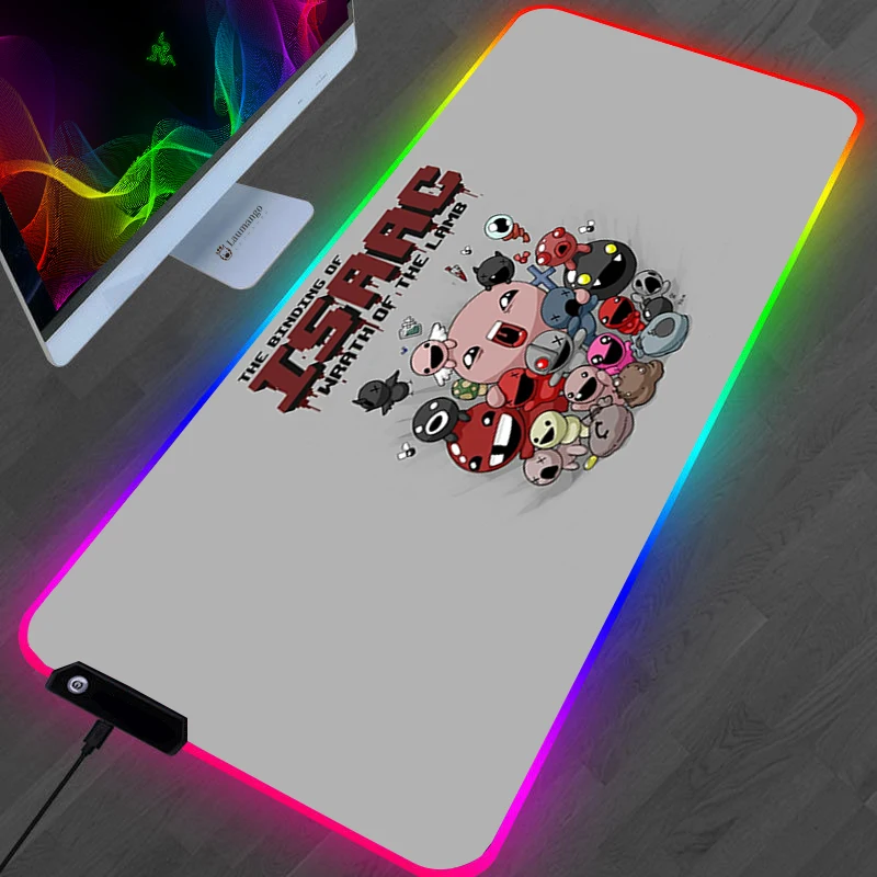 The Binding Of Isaac Mouse Pad Anime Kawaii Gaming Accessories Large Gamer XL Mause Carpet PC 21 - The Binding Of Issac Store