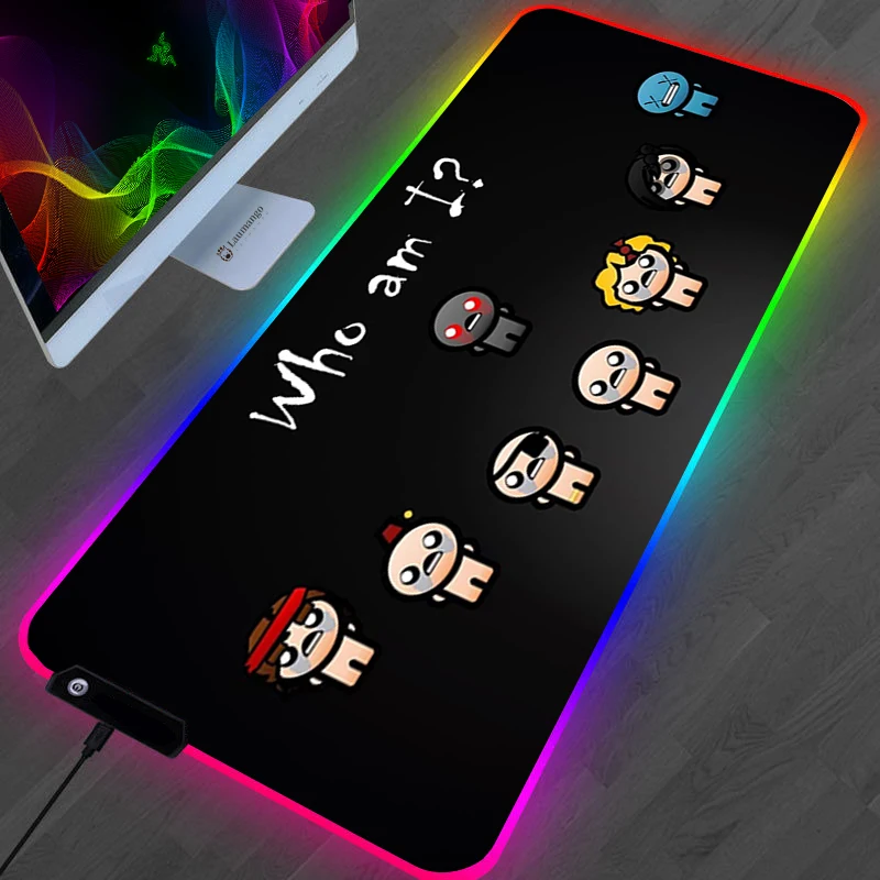 The Binding Of Isaac Mouse Pad Anime Kawaii Gaming Accessories Large Gamer XL Mause Carpet PC 22 - The Binding Of Issac Store