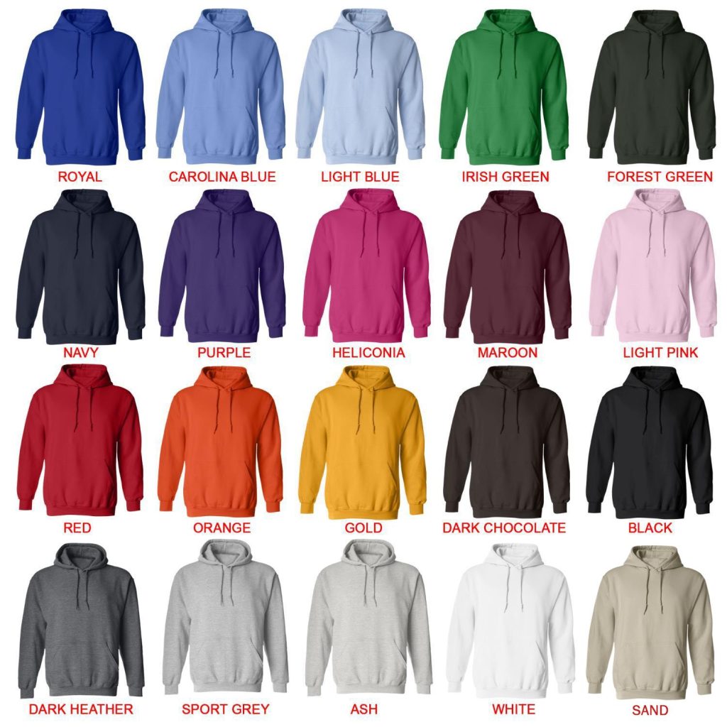hoodie color chart - The Binding Of Issac Store