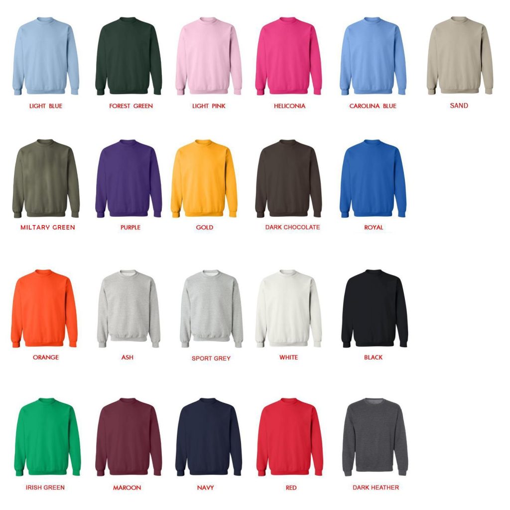 sweatshirt color chart - The Binding Of Issac Store